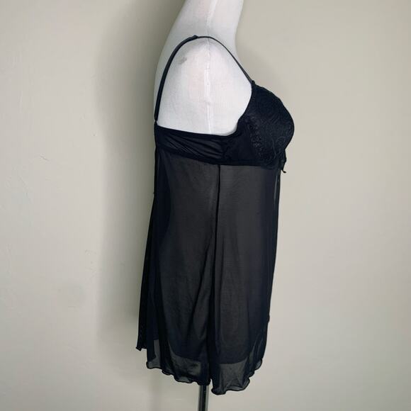Rampage Intimates Black Chemise Sz Large - Picture 4 of 7